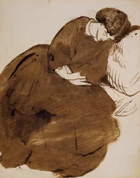 Portrait of Jane Morris Asleep on a Sofa